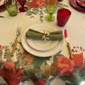 Tessitura Toscana Telerie, rectangular linen tablecloth "Garland Glee"