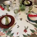 Tessitura Toscana Telerie, rectangular linen tablecloth "Jolly Elf"