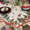 Tessitura Toscana Telerie, rectangular linen tablecloth "Jolly Elf"