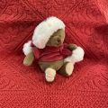 Barbara Bukowski  Brown Teddy bear Baby Santa