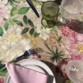 Tessitura Toscana Telerie, nappe en lin  "La Vie en Rose"