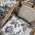 Housse de coussin en lin "Biloba" Tessitura Toscana Telerie