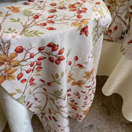 Tessitura Toscana Telerie, cotton table runner "Cardellino"