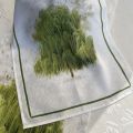 Linen kitchen towel "Greeson" green Tessitura Toscana Telerie