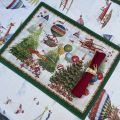 Set of 2 placemats "Mymat" Air Christmas by Tessitura Toscana Telerie