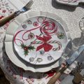 Michel Design Works "Peppermint" Accent plate set