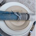 Set of 4 table napkins ring "Clochettes" silver