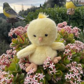 Peluches Bukowski - Poussin Baby Chicky jaune