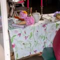 Tessitura Toscana Tellerie, linen tablecloth "Petites Pois"