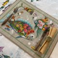 Set of 2 placemats "Pesciflora" by Tessitura Toscana Telerie