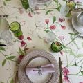 Tessitura Toscana Tellerie, linen tablecloth "Petites Pois"