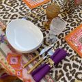 Tessitura Toscana Telerie, rectangular linen tablecloth "Jurta"