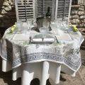 Rectangular Jacquard tablecloth Citronniers et Orangers "Riviera" Marat d'Avignon