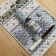 Quilted cotton placemat "Lauris" blue Tisssus Toselli