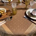 Nappe rectangulaire Sud Etoffe, Jacquard polyester "Alicante" kaki