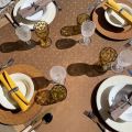 Nappe rectangulaire Sud Etoffe, Jacquard polyester "Alicante" kaki