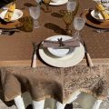 Nappe rectangulaire Sud Etoffe, Jacquard polyester "Alicante" kaki