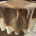 Nappe rectangulaire Sud Etoffe, Jacquard polyester "Alicante" kaki