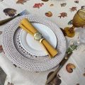 Nappe rectangulaire en coton enduit "Pece"