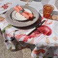 Nappe rectangulaire en coton enduit "Ocean"