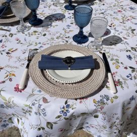 Nappe rectangulaire en coton enduit "Melisa"