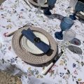 Rectangular coated cotton tablecloth "Melisa"