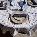 Rectangular coated cotton tablecloth "Melisa"