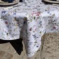 Rectangular coated cotton tablecloth "Melisa"