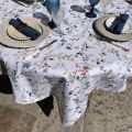 Rectangular coated cotton tablecloth "Melisa"