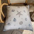Provence Jacquard cushion cover "Seychelles" from Tissus Toselli in Nice