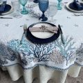 Nappe carrée Jacquard "Seychelles Tissus Toselli