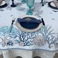 Rectangular Jacquard tablecloth "Seychelles" Tissus Toselli