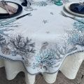 Rectangular Jacquard tablecloth "Seychelles" Tissus Toselli