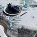 Rectangular Jacquard tablecloth "Seychelles" Tissus Toselli
