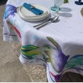 Tessitura Toscana Telerie, square linen tablecloth "Galapagos"