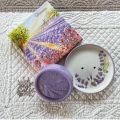 Coffret porte savon et savon parfumé, lavande