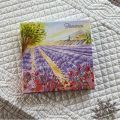 Soap dish and lavender bar soap