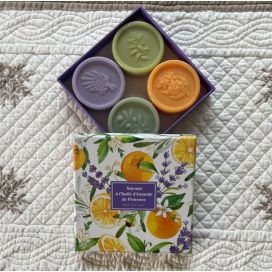 Box of four perfumed soaps