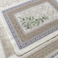 Provence Jacquard placemat, Olives "Lubéron" from Tissus Toselli in Nice