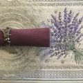 Provence Jacquard placemat, Olives and lavender "Castillon" from Tissus Toselli in Nice