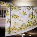 Grand Foulard -mezzeri LIMONCELLO - Tessitura Toscana Telerie