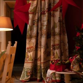 Mezzero "Christmas Express" Decorative Cloths by Tessitura Toscana Telerie