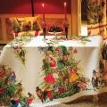 Tessitura Toscana Telerie, linen tablecloth "Magic Tree"