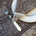 Table napkins  Sud Etoffe "Santa Claus" beige and silver
