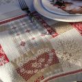 Square Jacquard tablecloth "Himalaya", Tissus Toselli