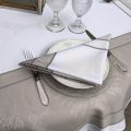 Table napkins  Sud Etoffe "Lavandière" taupe