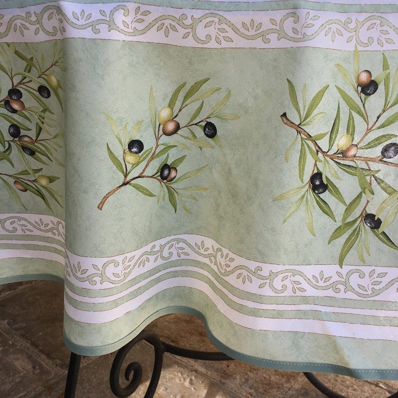 Tissu au mètre Provençal Vert Floral
