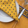 Cotton napkins "Avignon" yellow and bue by "Marat d'Avignon"