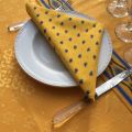 Cotton napkins "Avignon" yellow and bue by "Marat d'Avignon"