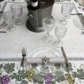 Rectangular Jacquard tablecloth  grapes "Vignobles" by Tissus Toselli